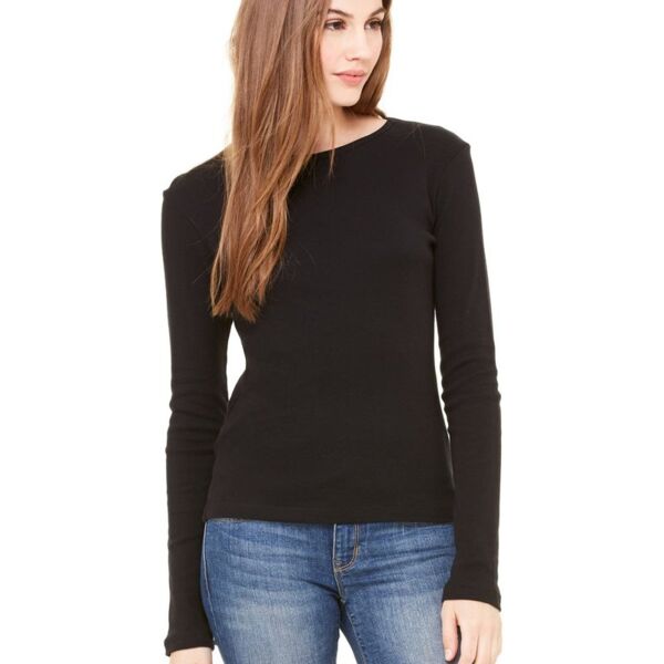 Women's Baby Rib Long Sleeve Tee Thumbnail